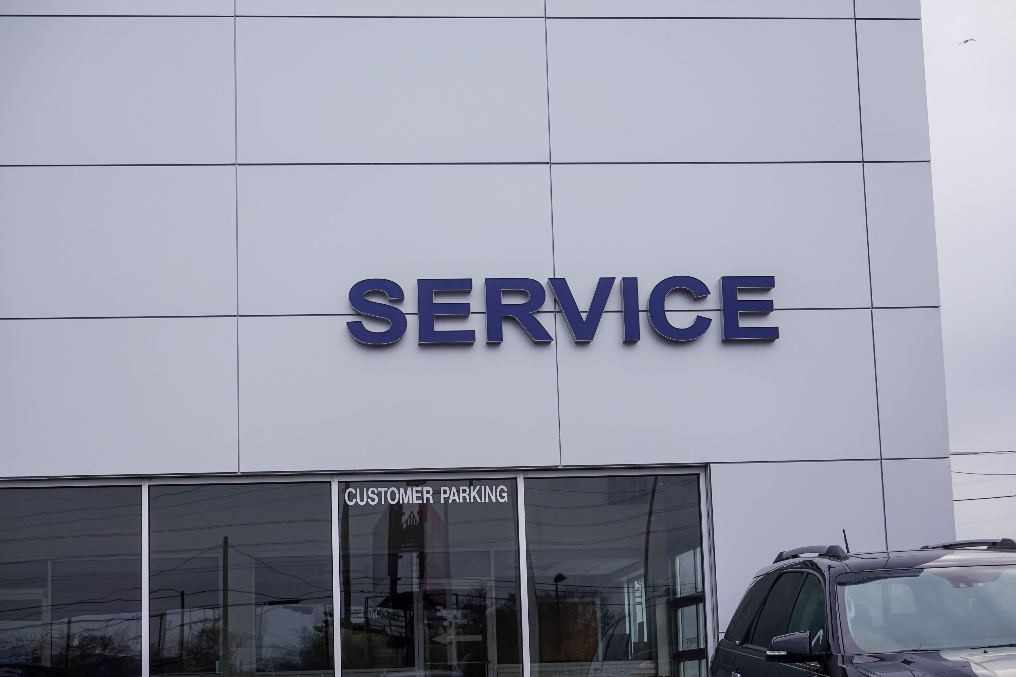 A Car Dealership Service Lane
